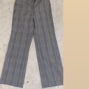 wide leg plaid pants